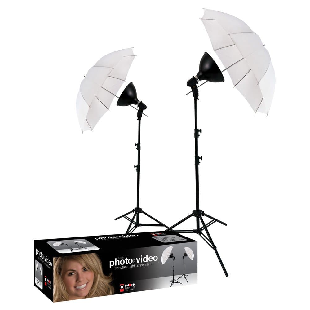 Photo Basics 406 uLite 2 Light Umbrella Kit
