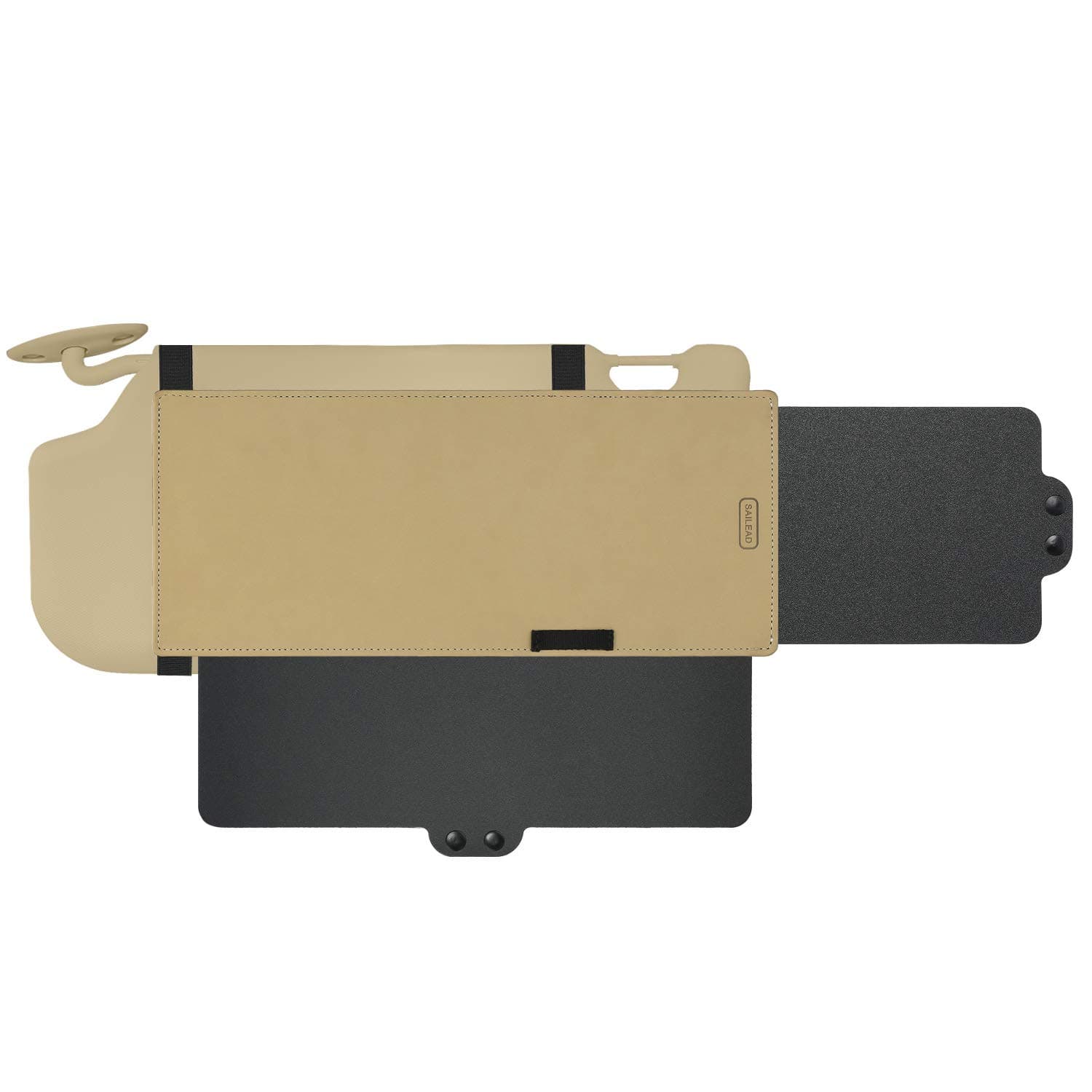SAILEAD Tan Beige Sun Visor Sunshade Extender for Car, Side Window Sun Visor Extender Windshield Sunshade and UV Rays Blocker, 1 Pack, Beige
