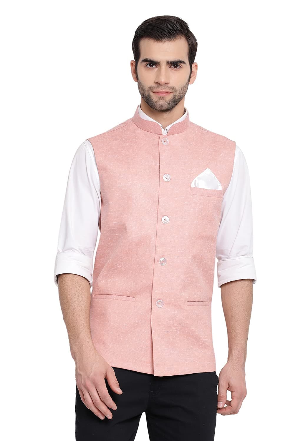 VASTRAMAY Men's Standard Length Polycotton Jacket