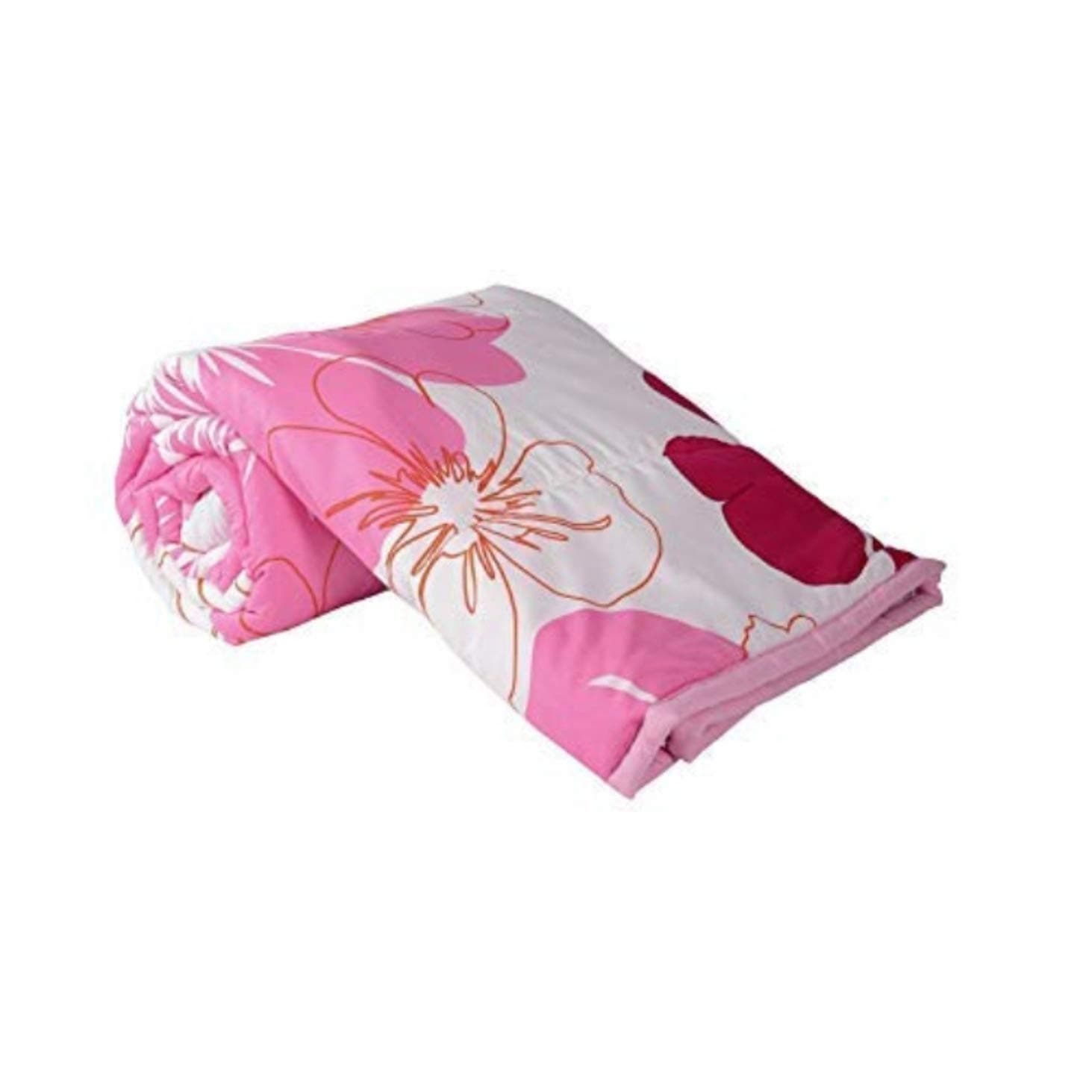 PF With Pickfully Micro Cotton India Get Shopping Single Bed AC Comforter Blanket (54 X 84 Inches, Pink)