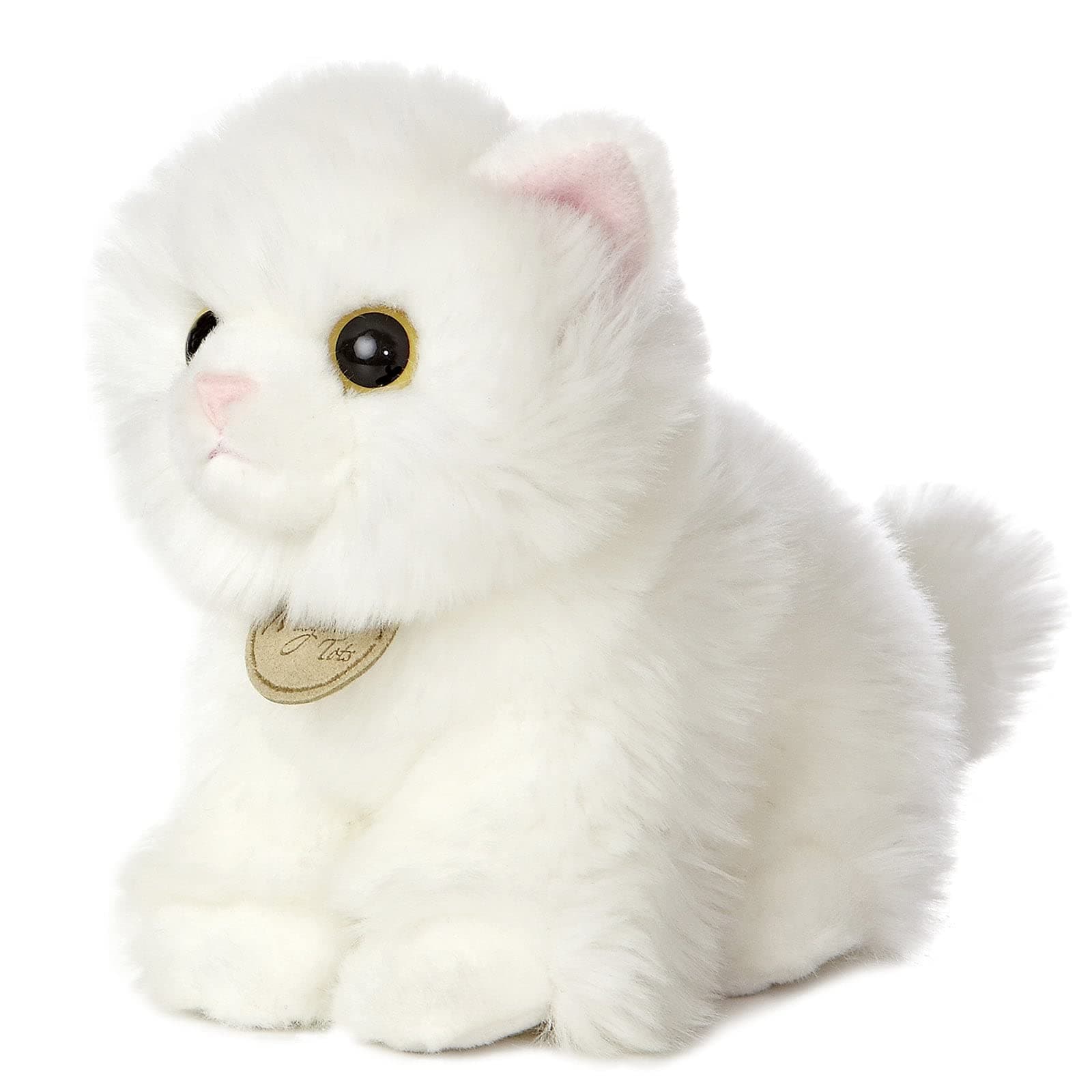Aurora - Miyoni - 7.5" Angora Kitten, White