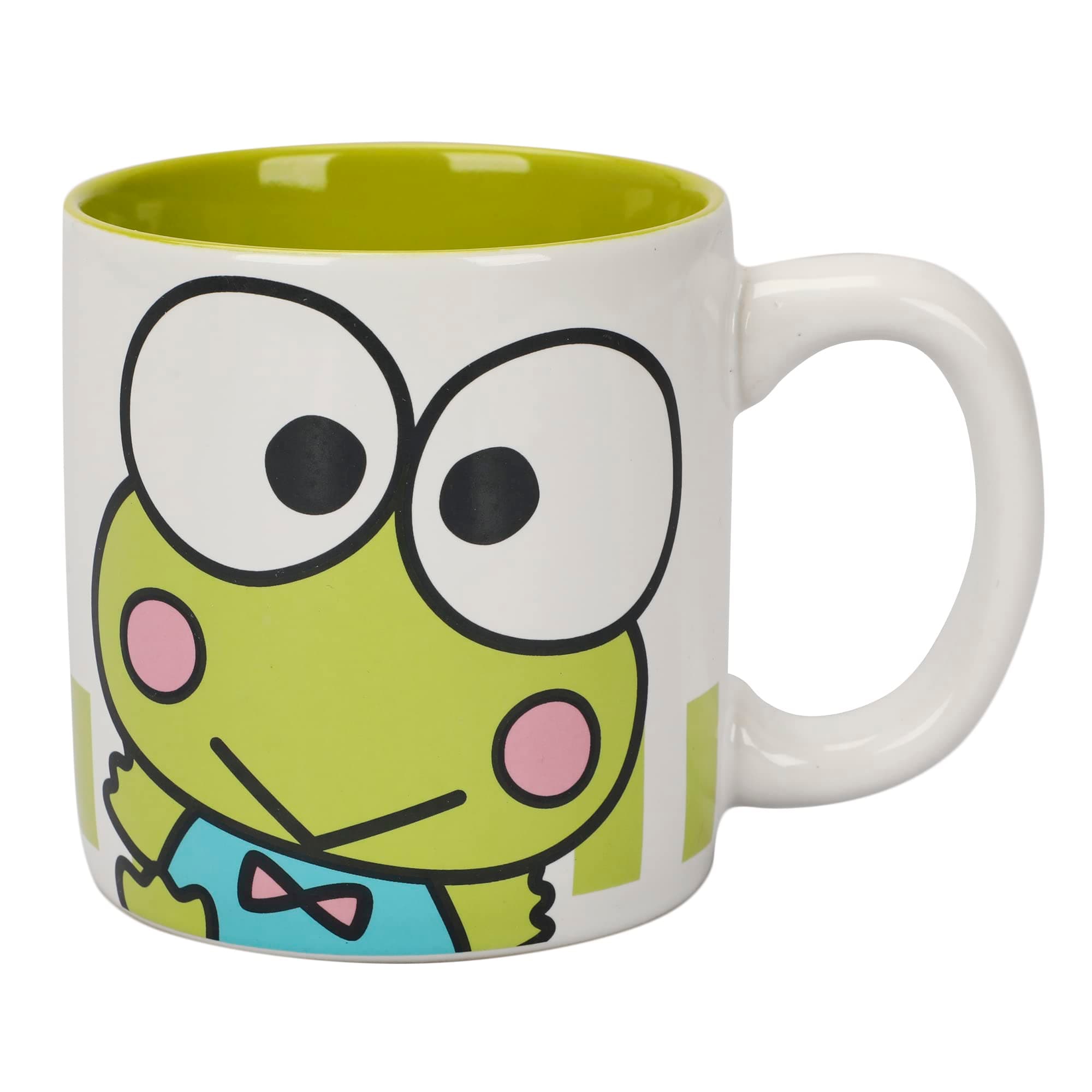 Bioworld Hello Kitty Keroppi 16 Oz White Ceramic Mug