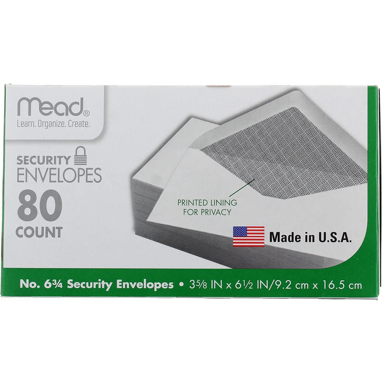 Mead #6 Security Envelopes