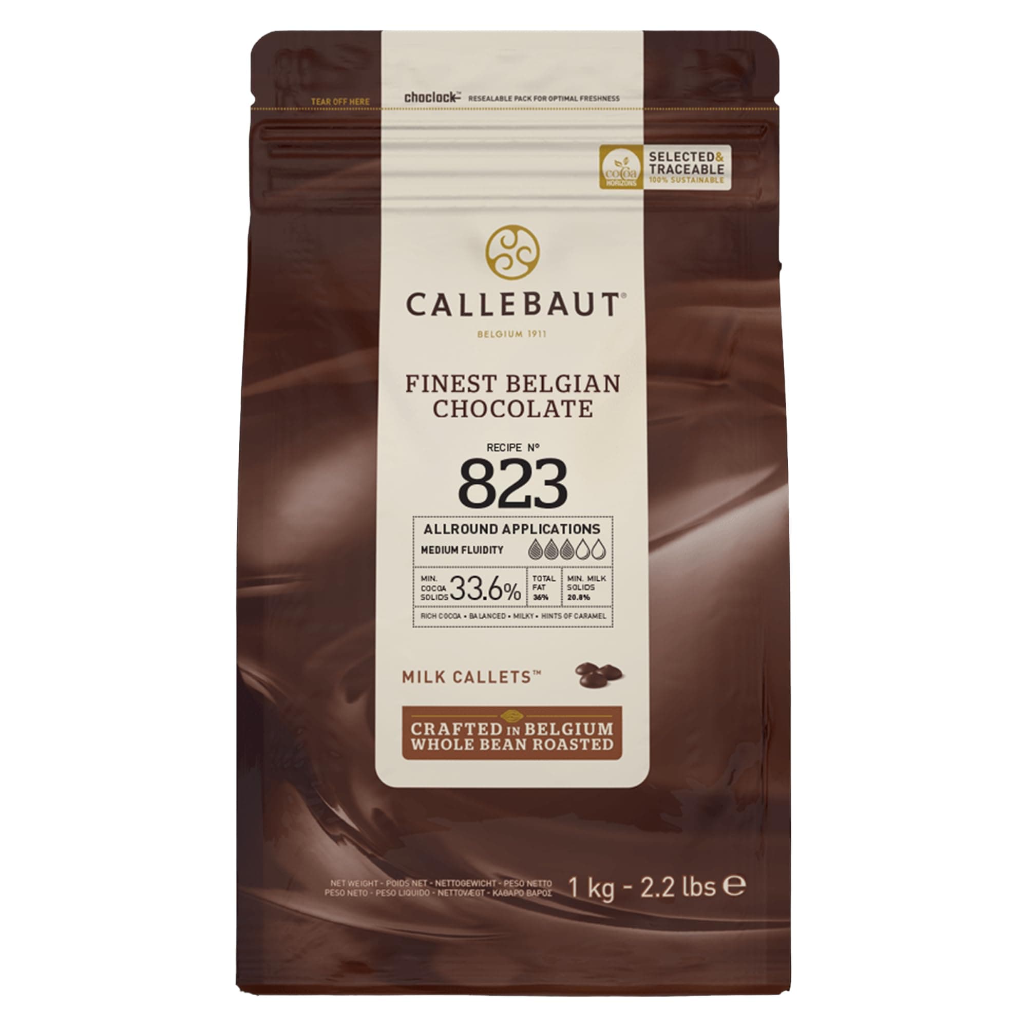 Callebaut Milk Callets 33.6% from OliveNation - 2 pounds