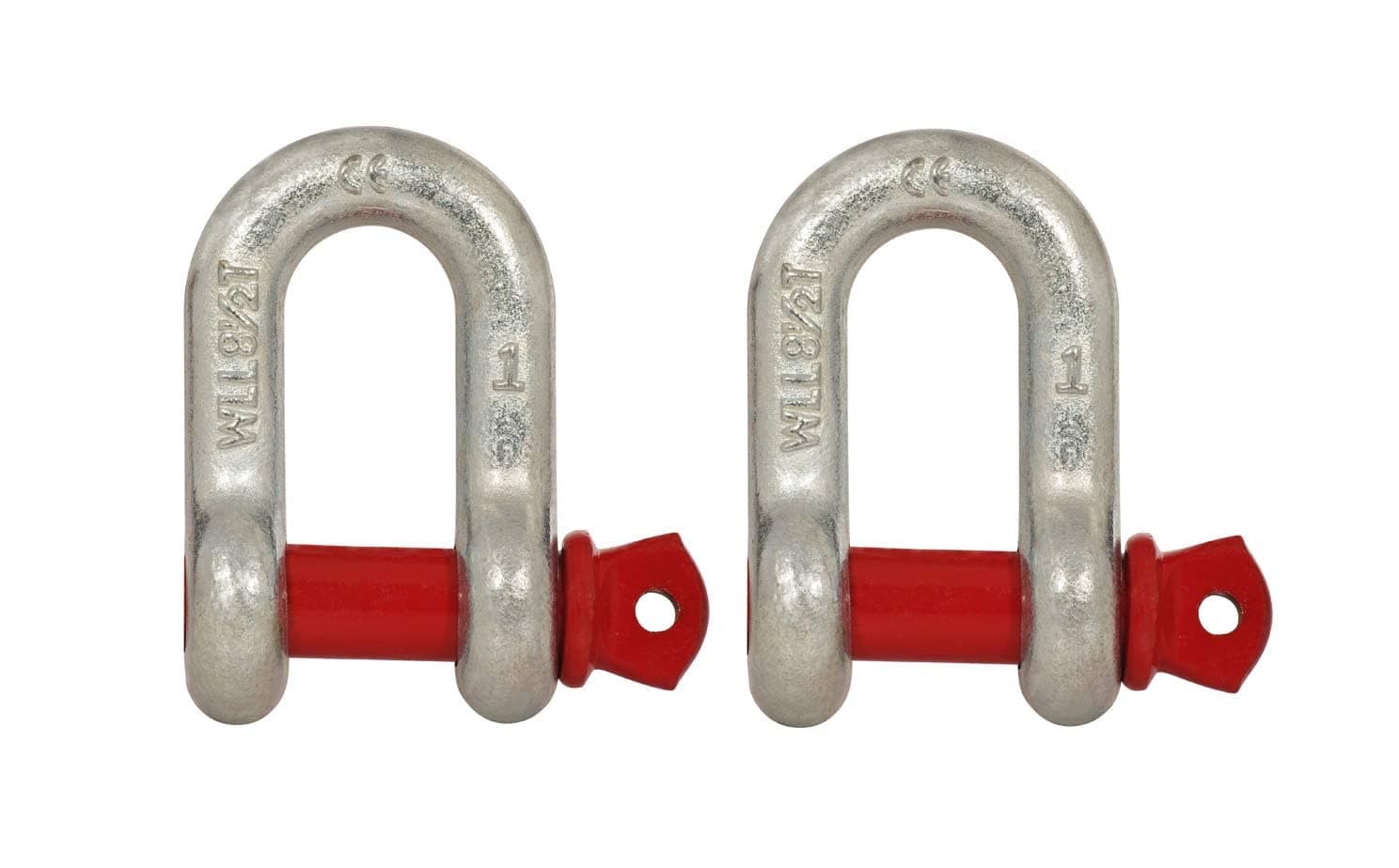 Qadar D Shackle Allow Steel Screw Pin Type, High Security & Durability, Multiple Tonnage Capacities, Easy to Use, Ideal for Lifting, Towing & Pulling (2 Ton, 2)