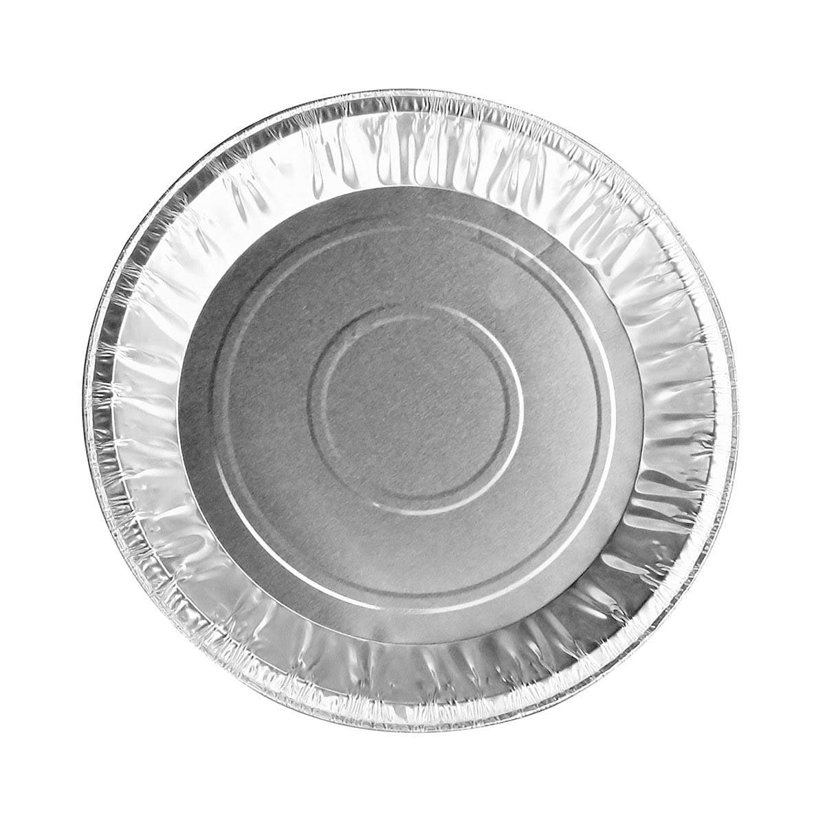9" Disposable Aluminum Medium Depth Pie Pan #901-24 ounce Capacity (50)