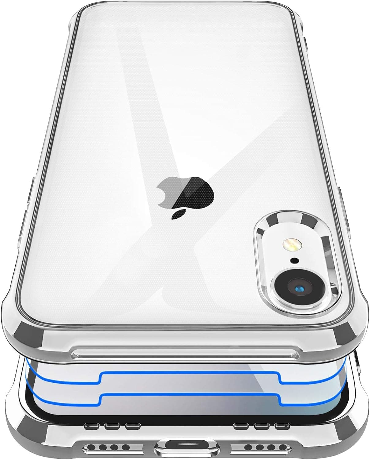 Garegce Phone Case for iPhone XR - Plating Silver