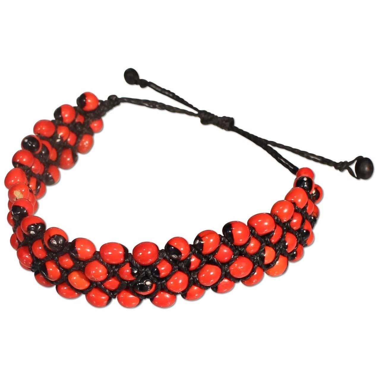 Shamans Market Shipibo Amazon Rainforest Seed Bracelet - Adjustable