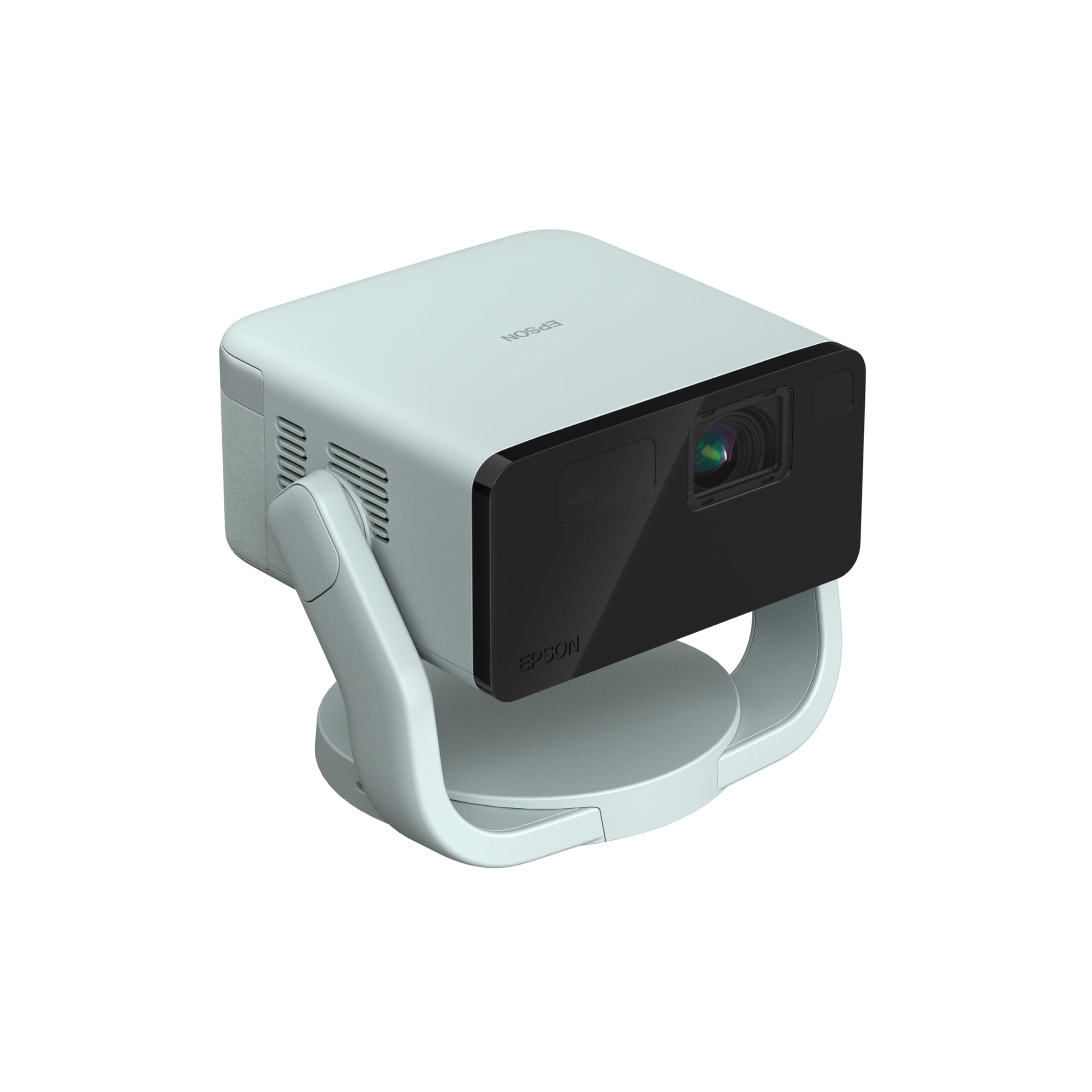 Epson EpiqVision Mini EF22 Portable Smart Laser Projector, Bright 1,000 Lumens, FHD 1080p HDR, 3-Chip 3LCD, Google TV, Netflix, Swivel Stand, Stereo Speakers, Outdoor Backyard/Home Theater - Green