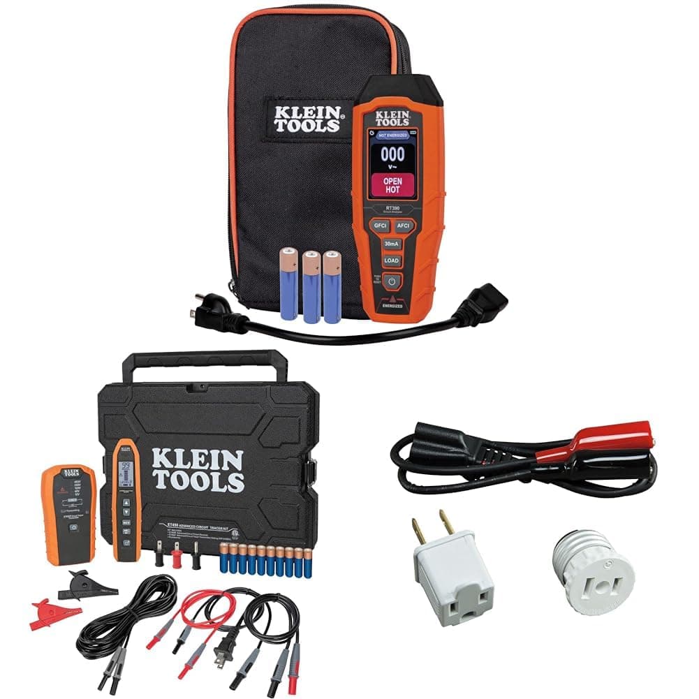 Klein Tools Circuit Analyzer & Circuit Breaker Finder & Wire Tracer Kit, RT390, ET450, 69411
