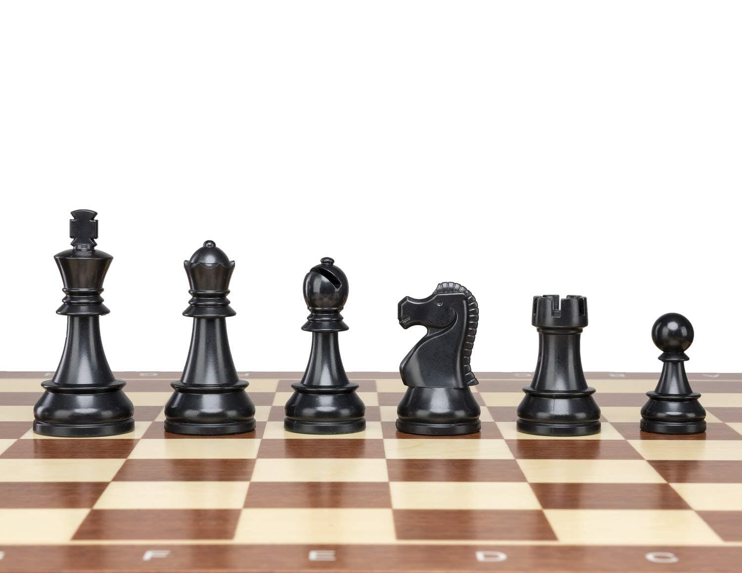 DGT Plastic Chess Pieces 3,75" / 95 mm King Height - Tournament Standard Size Weighted Chessmen