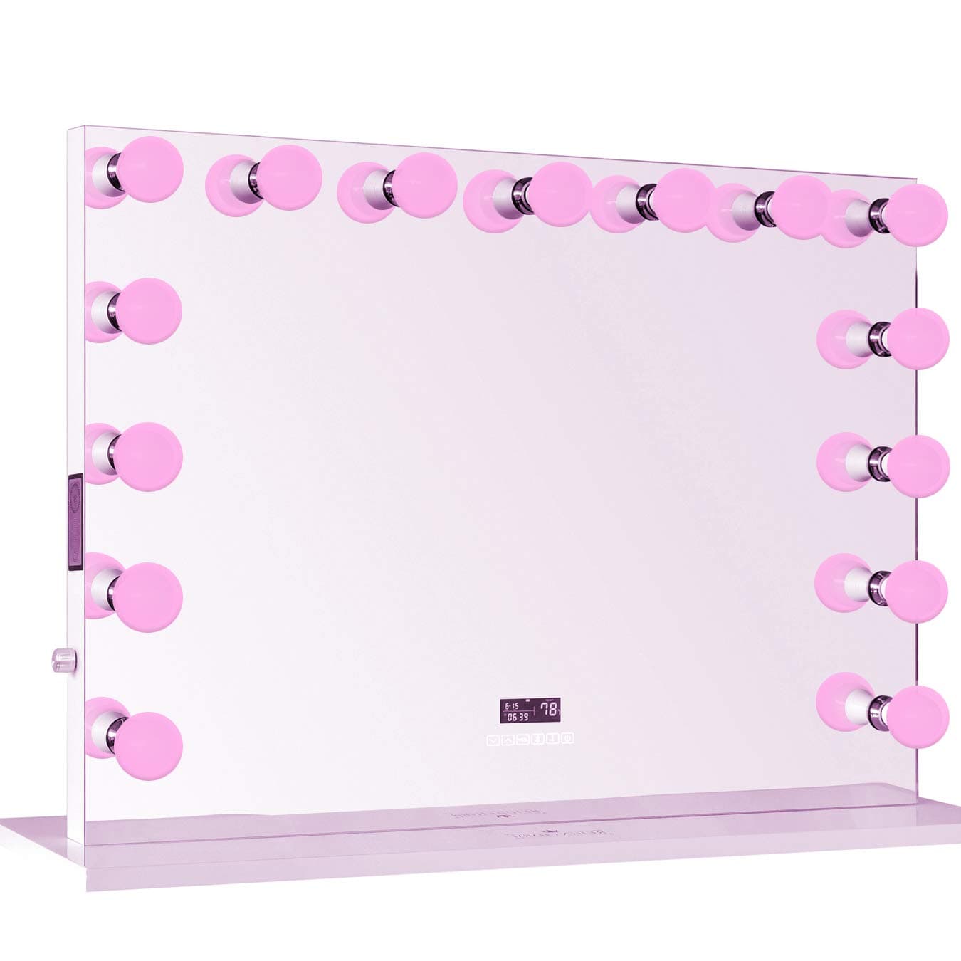 Hollywood Vanity Mirror 15 Color Changing LED Light Bulbs, Bluetooth Speakers, Warm Light/Natural White/Multi-Color