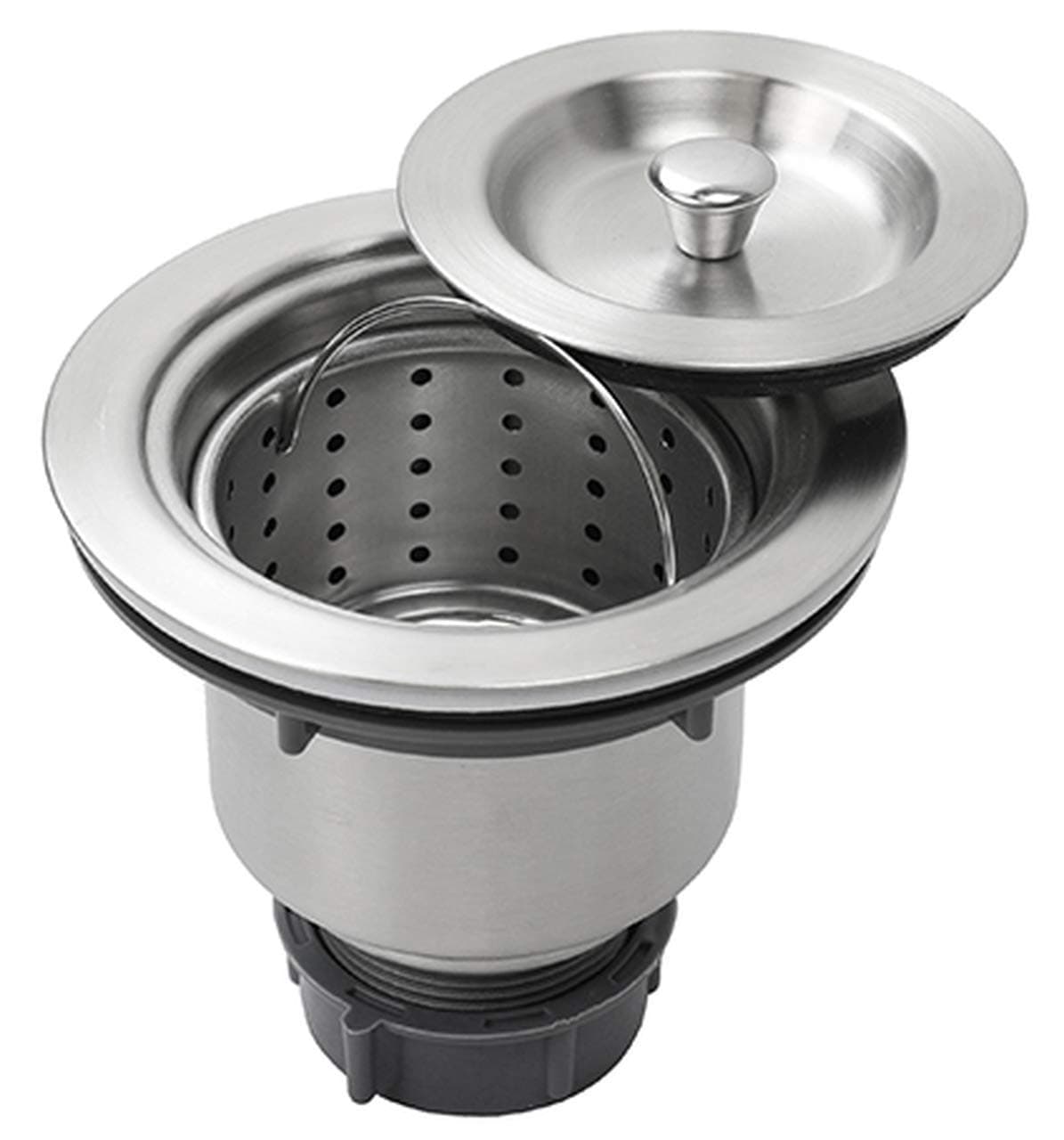 Jagger Stainless Steel Kitchen Sink Drain Waste Coupling or Waste Jali Used in Kitchen Sink (304 Grade Stainless Steel Material with Under Basket 4 INCH)