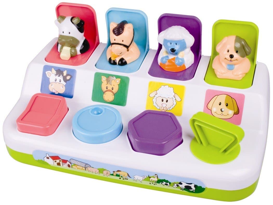 Popup Farm Animals Playset Multicoloured 23442