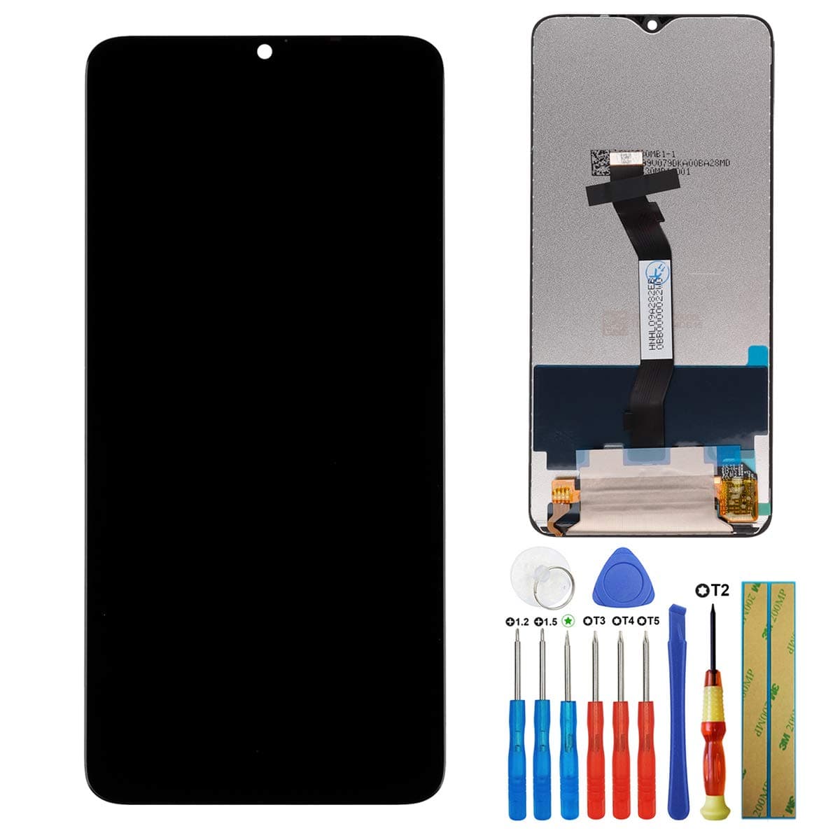 LCD Screen Compatible with Xiaomi Redmi Note 8 Pro M1906G7I, M1906G7G 6.53" LCD Touch Screen Display Assembly with Tools(Black)
