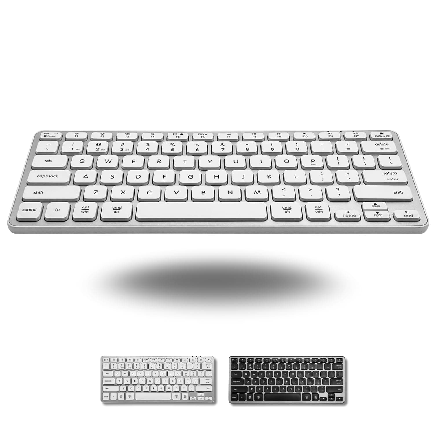 Compact Bluetooth Keyboard for Mac - Premium Multi Device Connectivity - Compatible Apple Wireless Keyboard for MacBook Pro/Air, iMac, Mac mini, iPad, Laptop, and PC