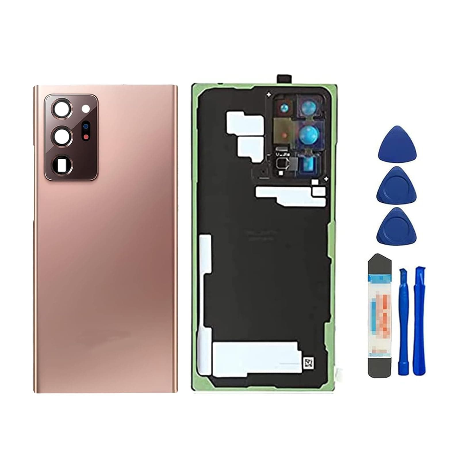 Note 20 Ultra Back Glass Replacement Rear Glass for Samsung Galaxy Note 20 Ultra 5G All Carriers Back Cover Housing Door with Camera Lens Parts and Tools(Mystic Bronze)