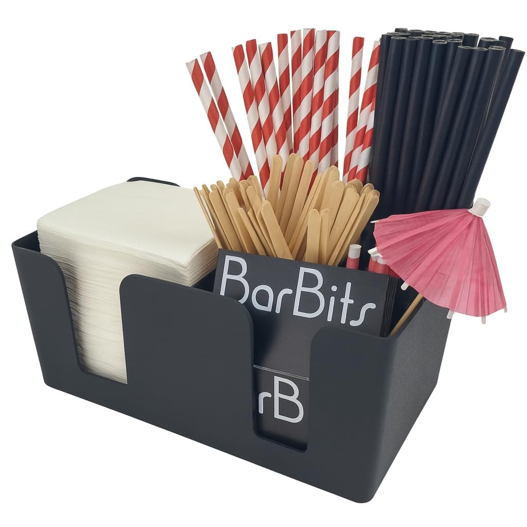 BarBits BarBits Bar Accessories Cocktail Napkin Holder - Black