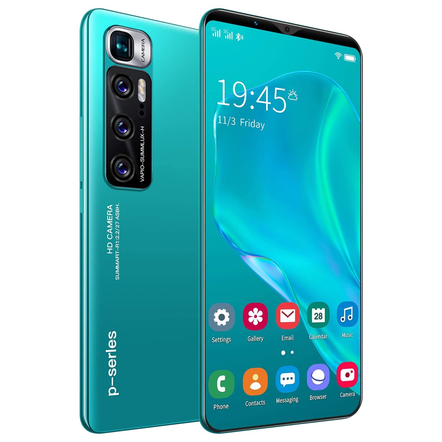 Cell phone P48 plus Face ID Cell Phone,Expandable Unlocked Smartphone 6GB+215GB,Triple Cameras Android 10.0 Cell Phone Cell Phone-Green. 6.3"