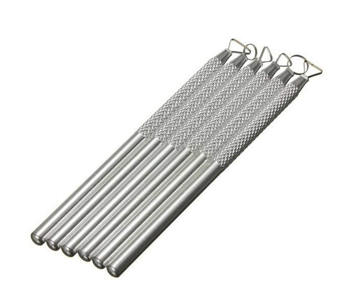 6 Pack Ribbon Sculpting Tools, HityTech Mini Aluminum Sludge Pottery Clay Scraper Clay Sculpting Modelling Tools