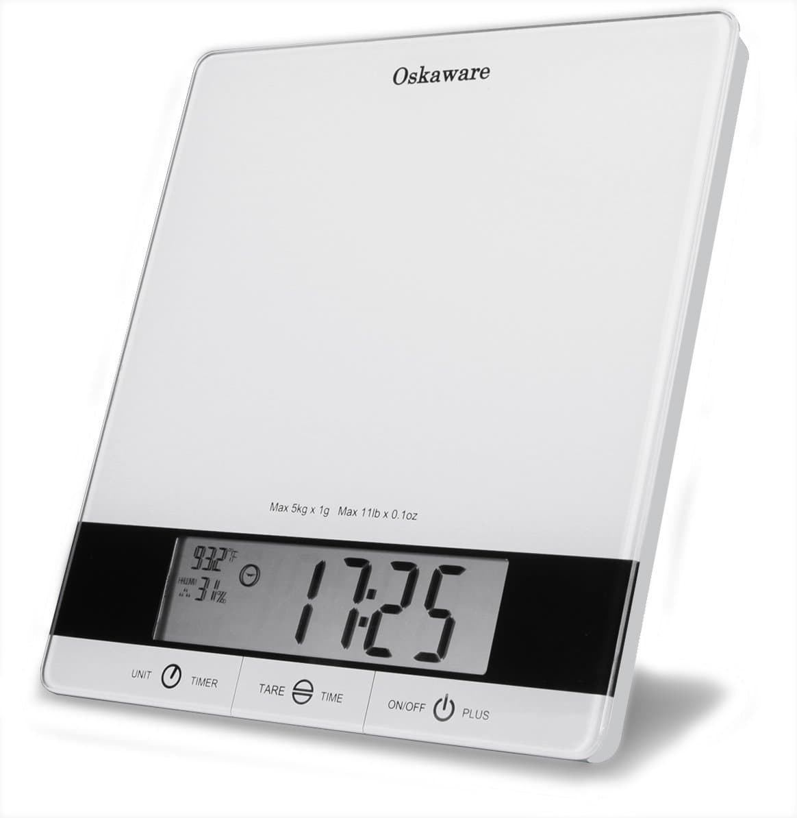 Kitchen Digital Food Scale. and Multifunctional. For Storage - Can Hang On Wall Or Use Pull Out Stand At Rear
