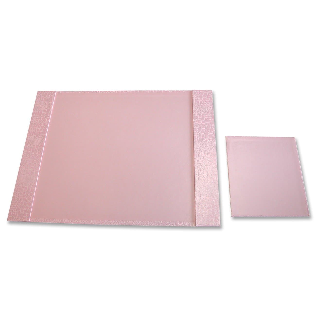 Aurora GB PROformance Executive Desk Pad with Mouse Pad, 24 1/2 x 19 Inches, Pink, Croc Embossed, Carnation Liner, Eco-Friendly, Recyclable, Made in USA (AUA09022S)