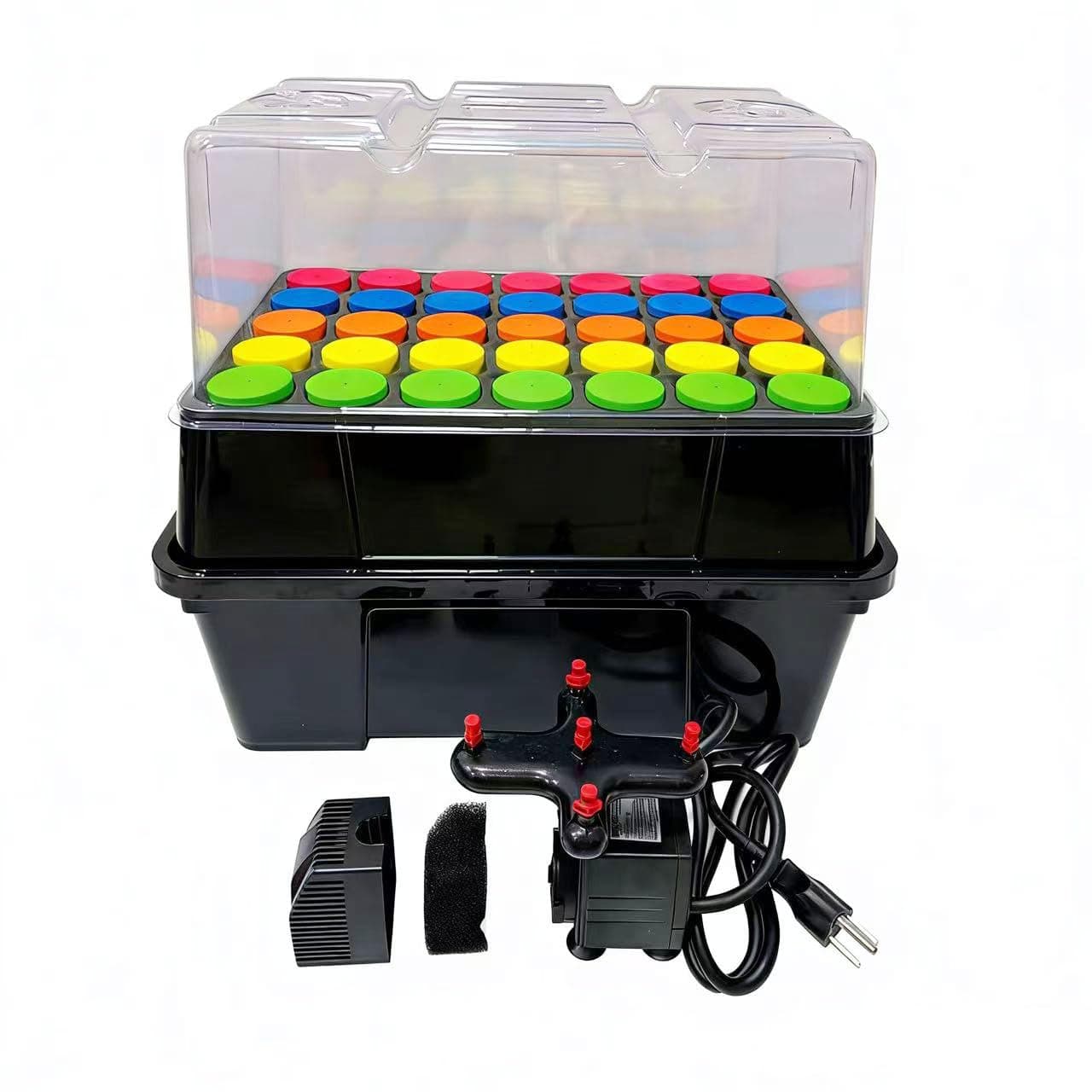 Aeroponic Cloner Machine, Cloning Machine 35 Site for Cutting Rooting Germination Kit Using 1.625 inch Neoprene Clone Inserts