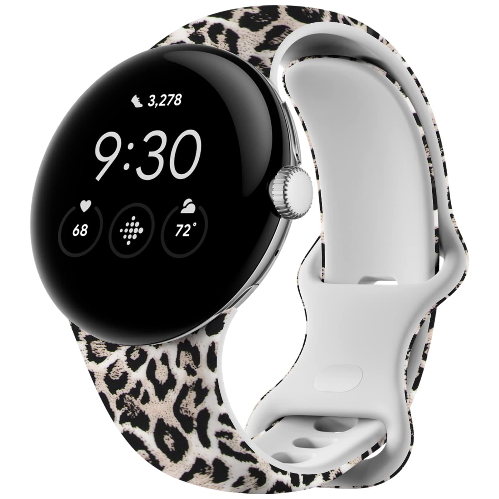 Print Bands Compatible with Google Pixel Watch Band,Soft Silicone Strap Breathable Replacement Sport Bands for Google Pixel Watch 2/1 Women Men Christmas