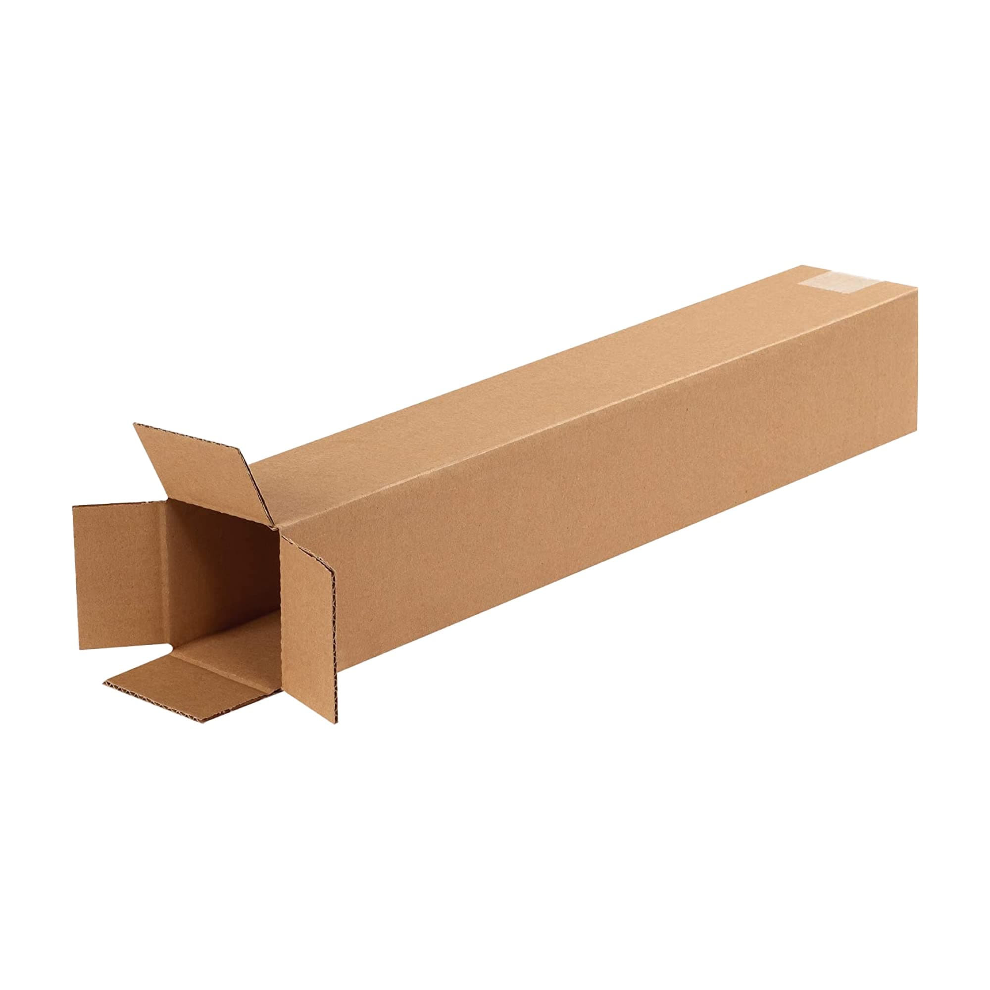 Aviditi 4424 Tall Corrugated Box, 4 Length x 4 Width x 24 Height, Kraft (Bundle of 25)