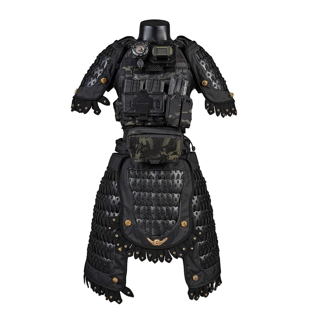 Samurai Tactical Armor - 6 in 1 Tactical Pauldron, Armor Skirt, Crotch Protector, Equipment Suit (Vest Not Included)