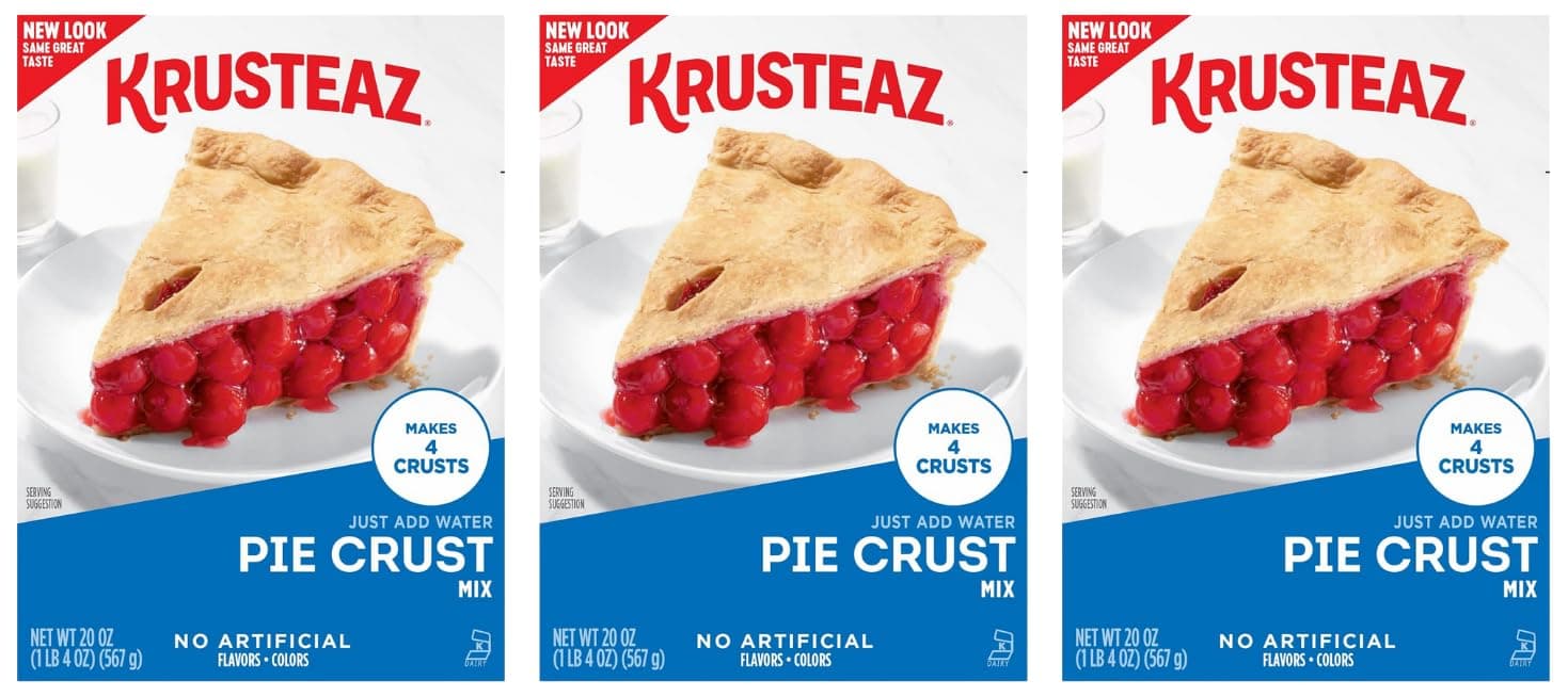 Traditional Light & Flaky Pie Crust Mix, 20 Ounce (Pack of 3)