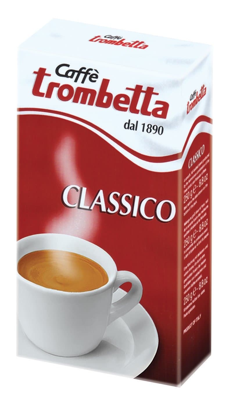 Trombetta Grinded Coffee Gusto Classico, 8.5 Ounce (Pack of 20)
