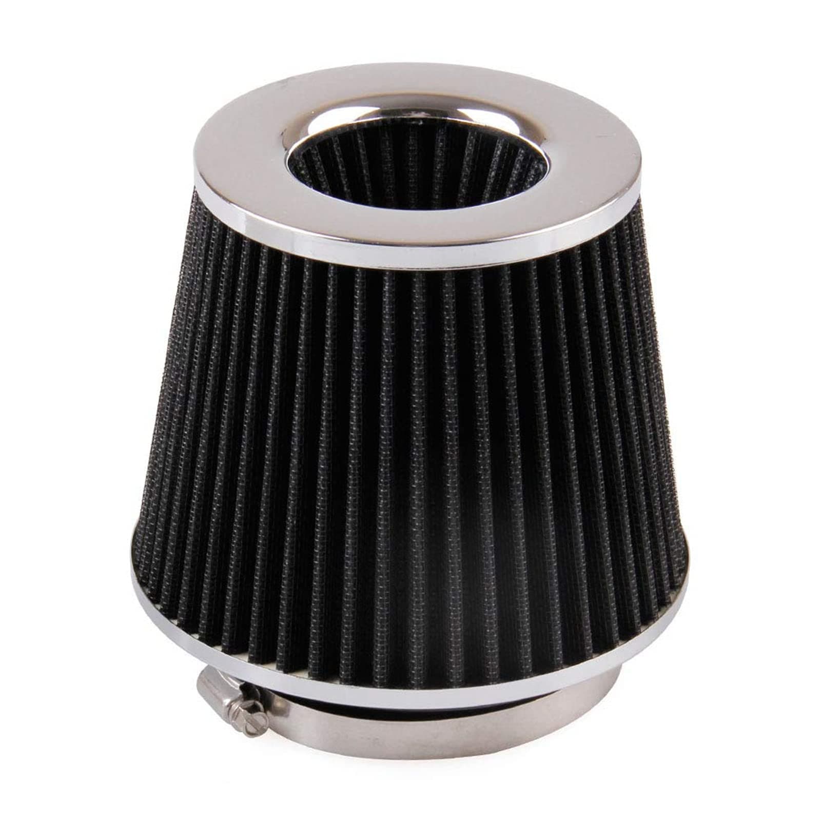 RYANSTAR Universal Clamp-on Air Intake Filter,3 In /3.5 In /4 In Three different Sizes, Round Tapered High Performance, Washable, Replacement Air Filter, For cars and motorcycles (black)