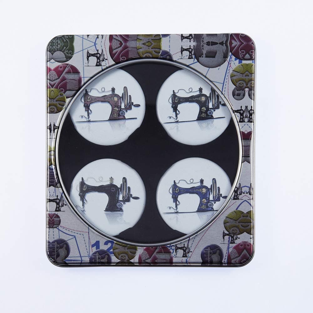 Exclusive to Amazon. 4 Pack Vintage Sewing Machine Dressmaking Pattern Weights Gift Set. Inspired by The BBC Sewing Bee.