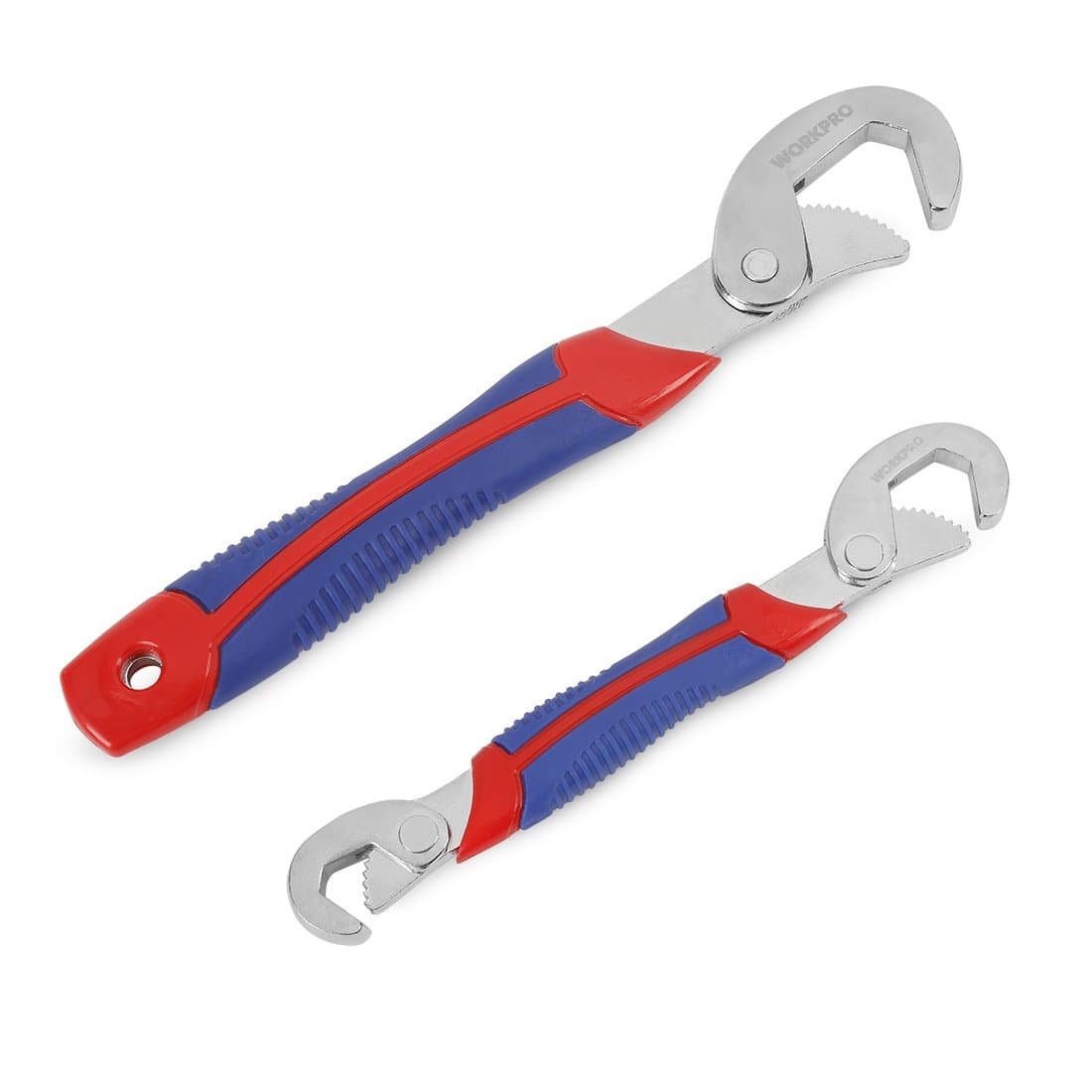 WORKPRO 2-Piece Adjustable Wrench Spanner Set