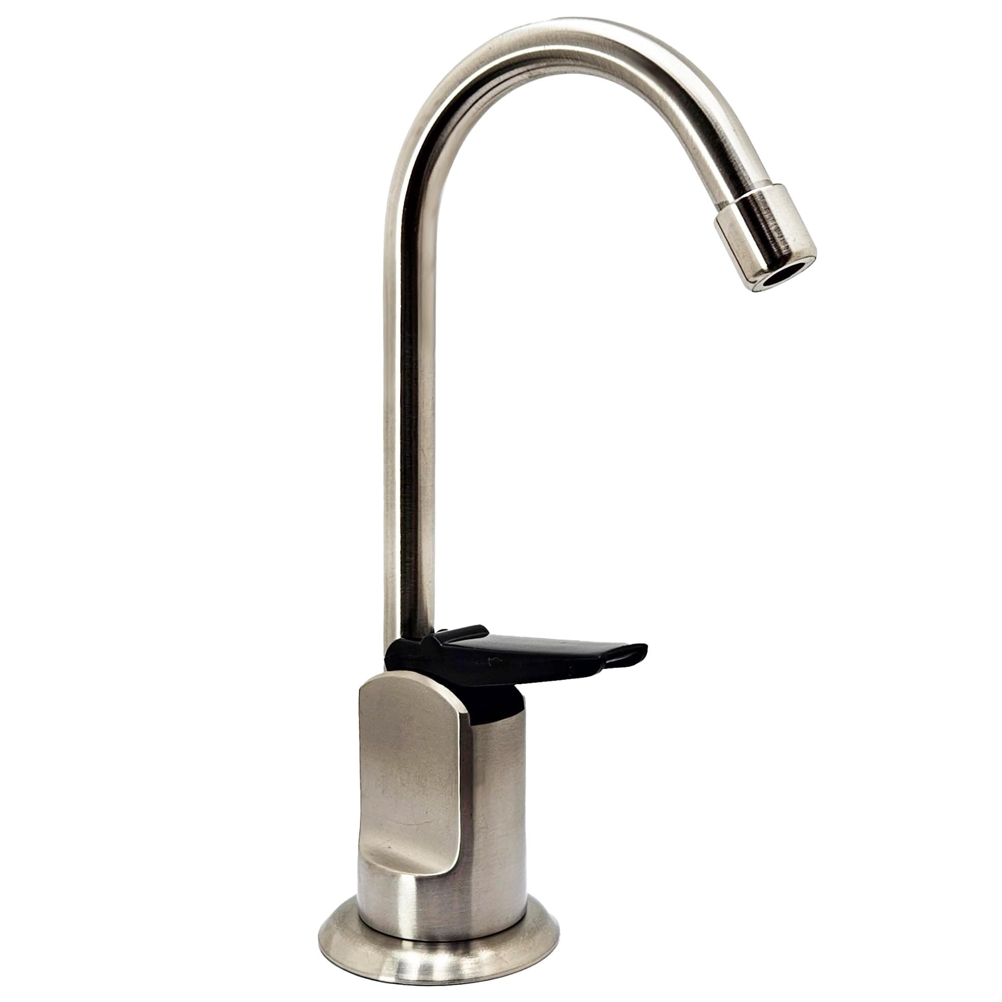 Westbrass D203-NL-07 6" Touch-Flo Style Pure Cold Water Dispenser Faucet, 1 Pack, Satin Nickel