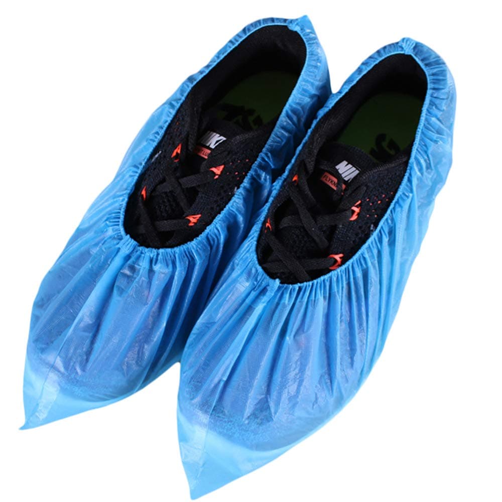 Shoe Covers - 100 Piece Booties Covers Disposable,Plastic,Waterproof,Thickened, Keep Your House Clean