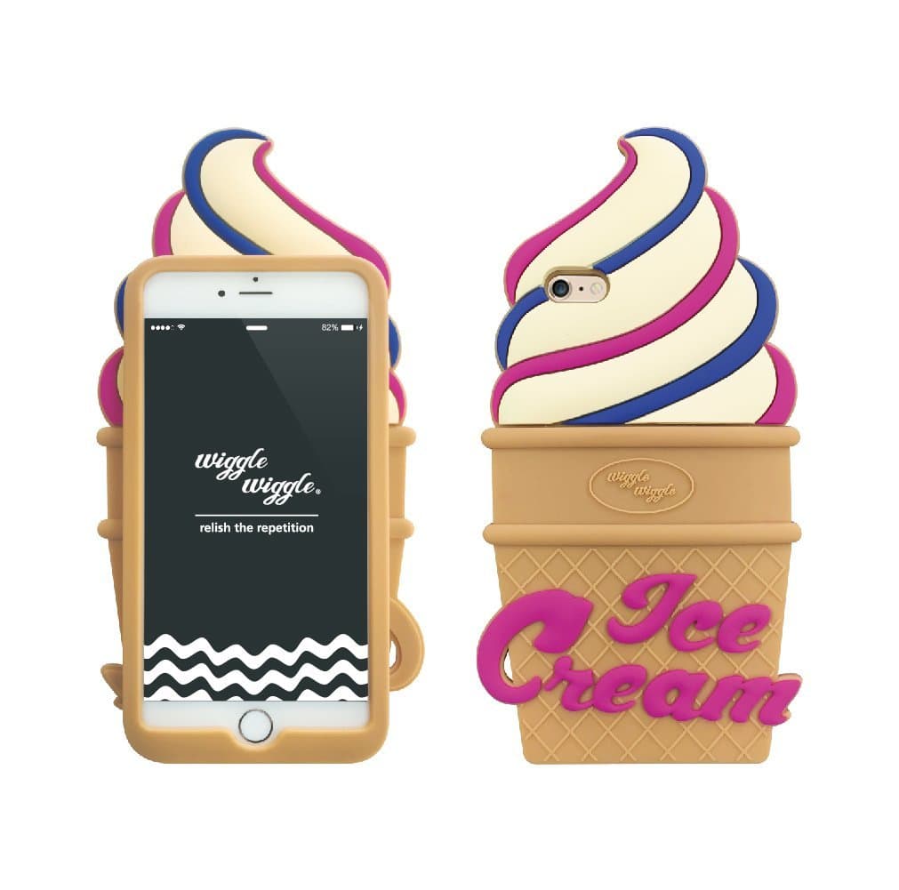 wiggle wiggle Funky Case - Ice Cream iPhone 6+ Beige