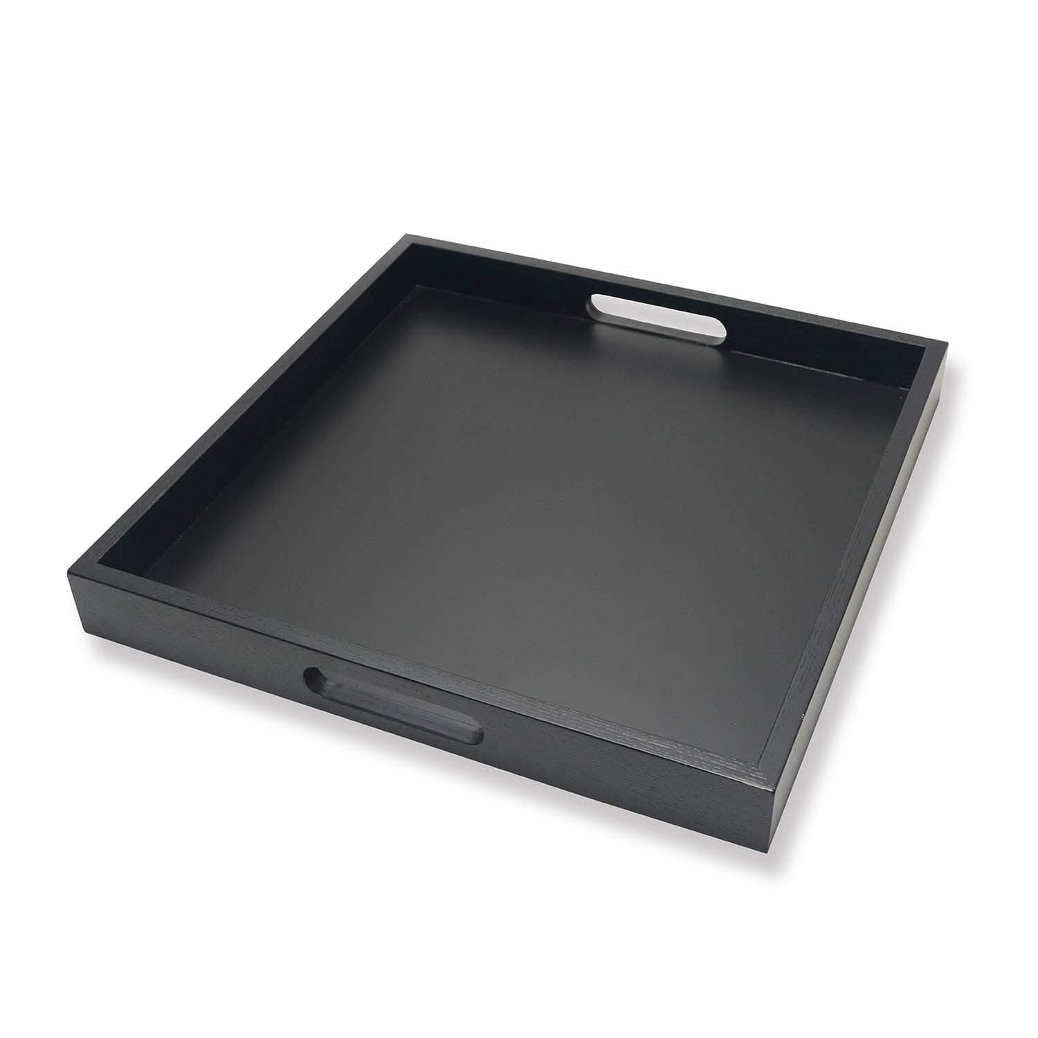 Black 16 inches Ottoman Tray