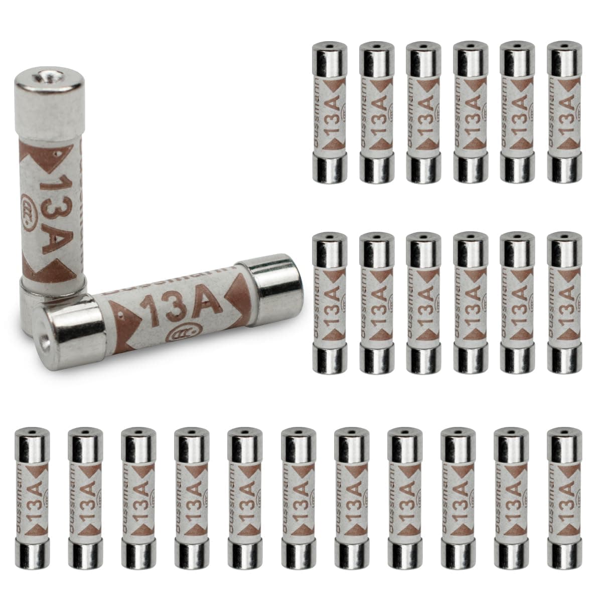 25 Pcs 13 Amp 240 Volt 6.3 * 25mm BS1362 Ceramic Tube Fuse