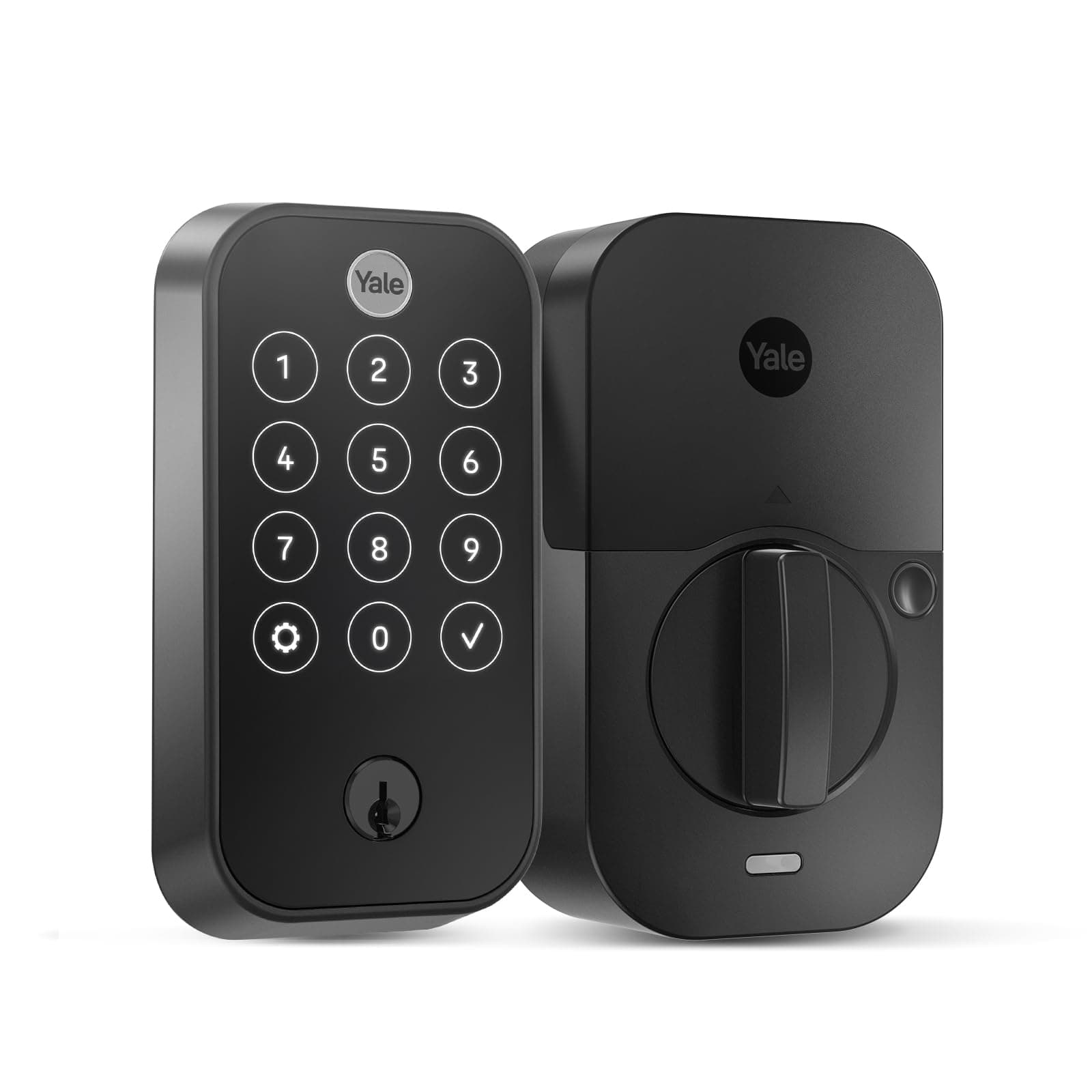 Yale Security Lock 2 Touch, Black Biometric Fingerprint Door Lock with Keypad, Unlock with Your Code or Your Fingerprint (No Wi-Fi), YRD420-F-BLE-BSP