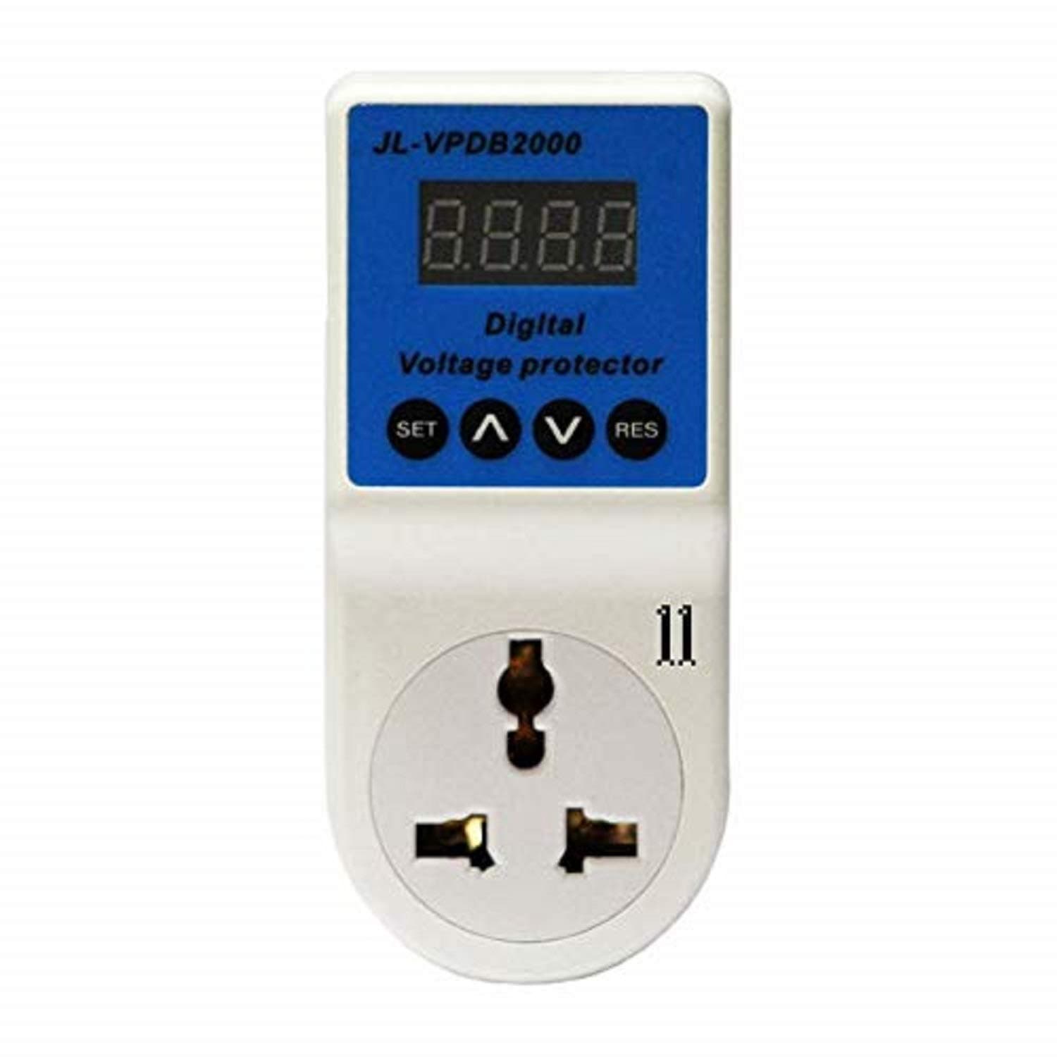 Count_On Voltage Protector Smart Plug | High & Low Voltage Cutout, Surge & Spike Protection | 140~270 Volts, 10 Amps, 2200 Watts | Customizable Delay Timer, High & Low Voltage Limits | Used for TV, Desktop Computer, Gaming Console, Router, Aquarium |