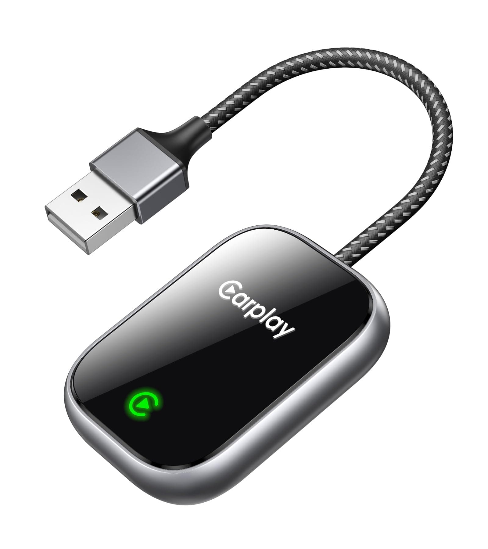 HAKT Wireless CarPlay Adapter for Apple iPhone - Convert Factory Wired to Wireless Car Play Adapter, Plug and Play, Auto Connect, No Latency, Compatible with Apple iPhone iOS 10+ Systems USB A/C