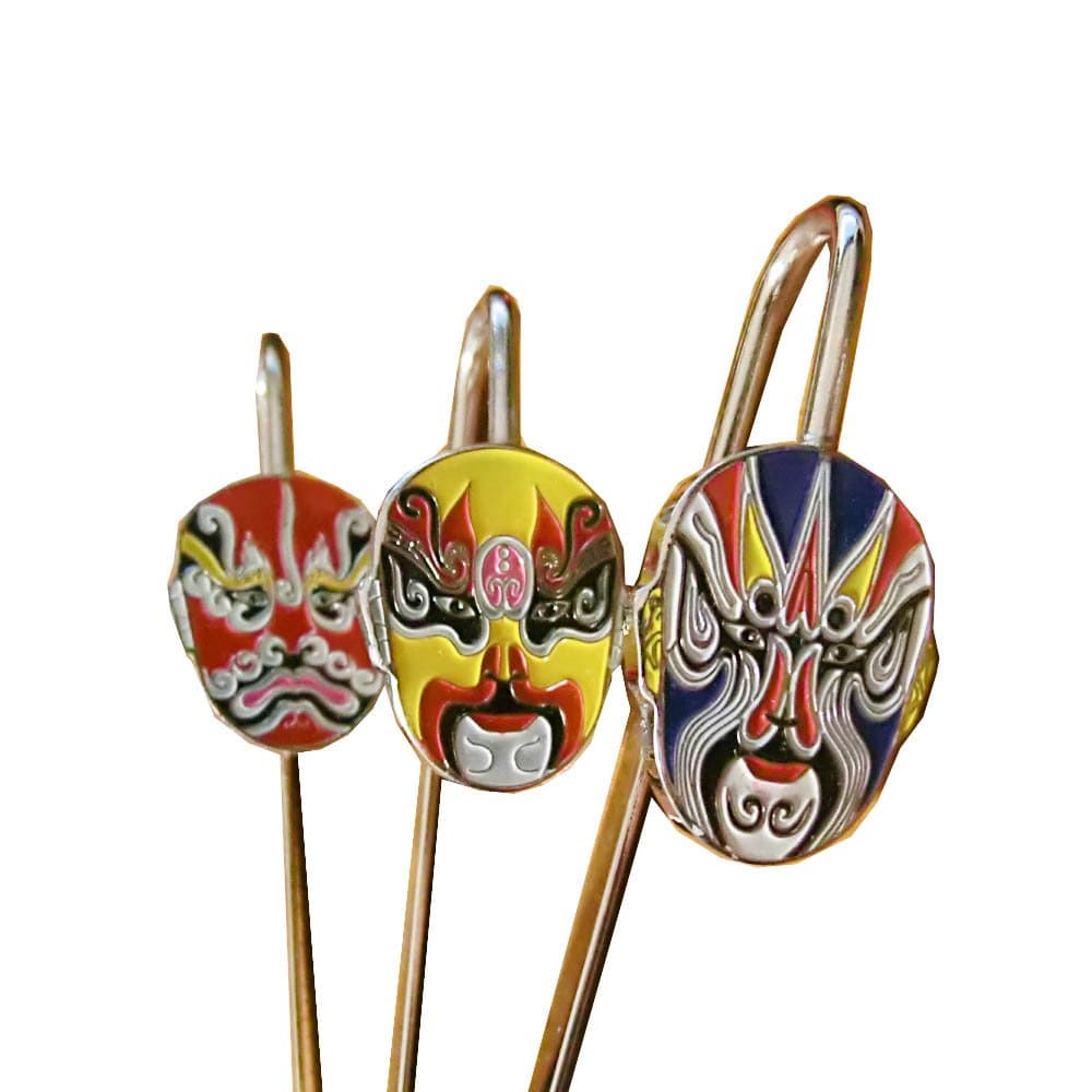 Chinese Hook Bookmark Steel Classical China Opera 3pcs Set (B)