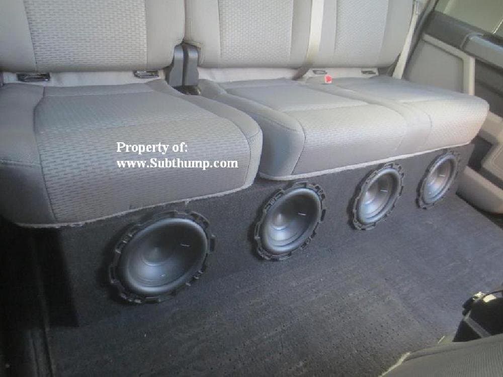 2009-2014 F150 Supcrew Quad 8 Front Fire Subwoofer Box
