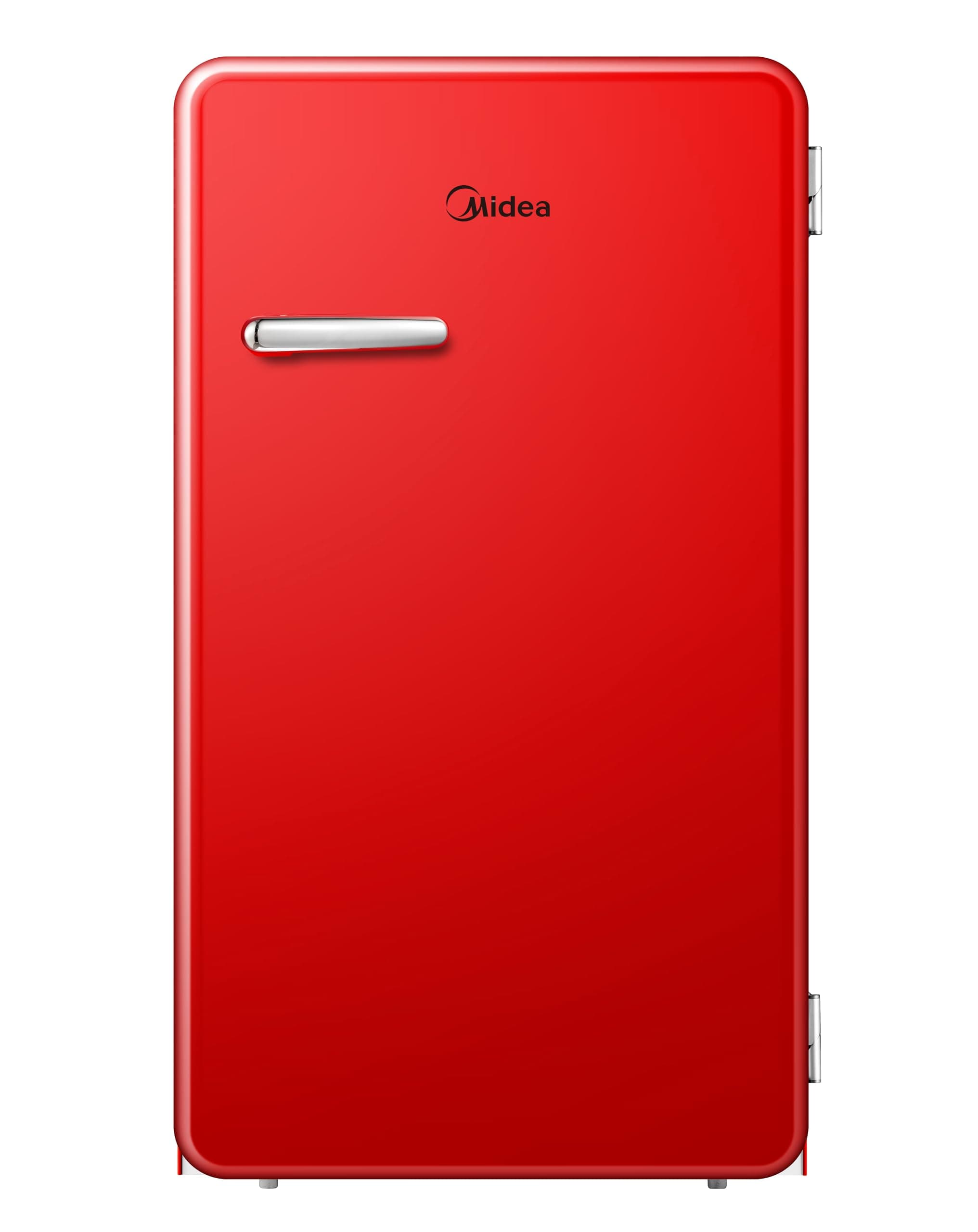 142L Gross Single Door Retro Style Refrigerator, Compact Size Free Standing, Best for Bedroom, Office & Mini Bar, Freezer Compartment Inside, Quick Cooling & Easy Cleaning, Red - MDRD142SLE32