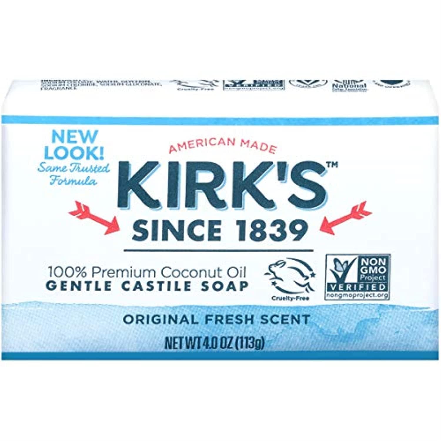 Castile: Coco Castile Bar Soap, Original 4 oz (2 pack)