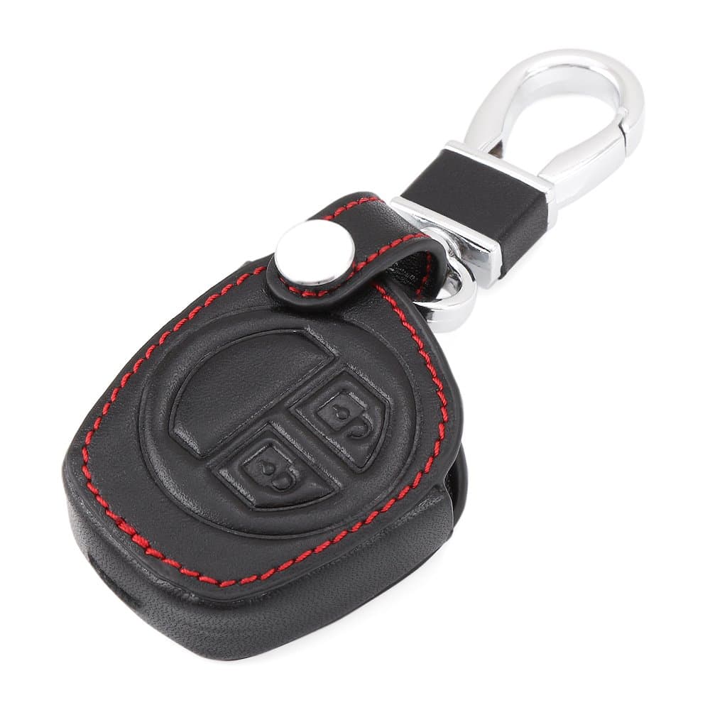 WOQUi Car Leather 2 Button Remote Key Case Fob Protect Cover