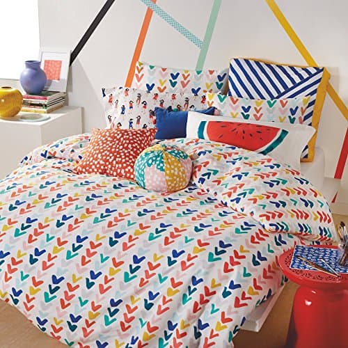 Scribble Check Mark Full/Queen Comforter Set, Multicolor