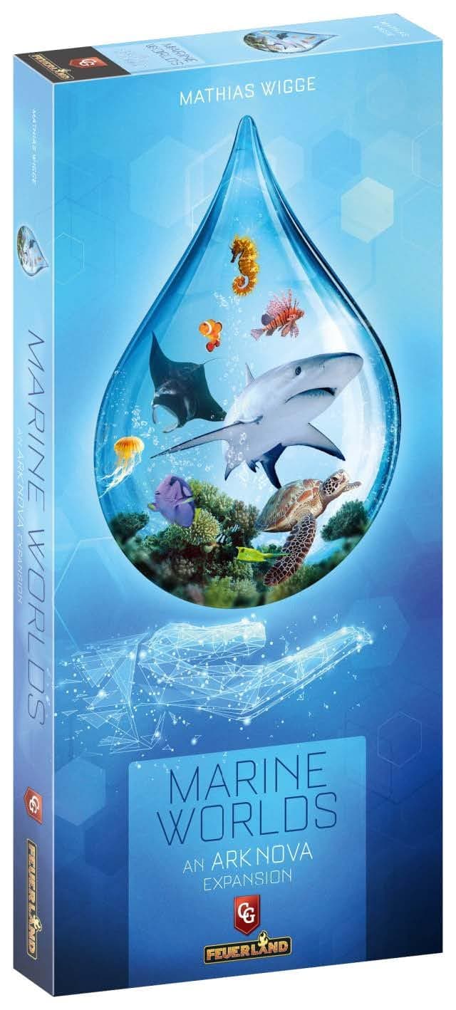 Capstone Games Ark Nova: Ocean World Strategy Board Game Expansion - Introduces Sea Animals to the Zoo for 1-4 Players Ages 12+